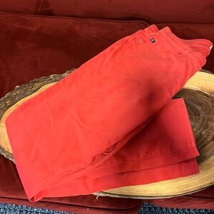 Ag Adriano Goldschmied women jeans 31R red the stilt cigarette leg skinny